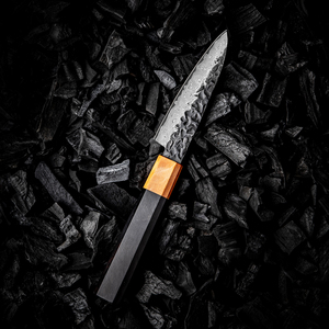 Grandsharp Premium Kitchen Cuchillo para pelar de 3,5 pulgadas Japonés 67 capas Acero de Damasco Cuchillos para pelar Ébano y mango de madera solidificada - Product Image 3