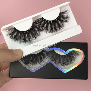 customized private label lash boxes vendor pink paper box for eyelashes 25mm mink eyelashes wholsale 5D
