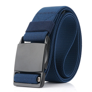 Cinturón de carga para hombre, hebilla magnética de liberación rápida de Metal duro mate, cinturón táctico de viaje, cinturón de senderismo de negocios de nailon genuino para hombre - Product Image 3