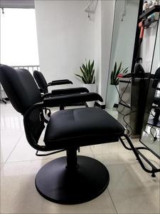 Chaise de barbier pivotante réglable en cuir PU, chaise de salon pour la coupe, la coloration et le coiffage des cheveux - Product Image 3