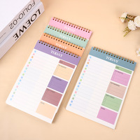 Carnet de planification quotidien B5 personnalisé transfrontalier en anglais, avec impression numérique, notes autocollantes colorées et suivi de l'autodiscipline