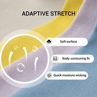 Tela Funcional Ligera de Nailon y Spandex de 150 g/m², Alta Elasticidad, Tacto Suave Mate, Antibacteriana, Agradable al Tacto, para Ropa de Yoga