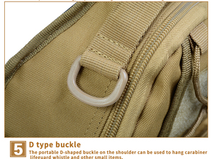 LUPU 10L 900D Oxford Sac de taille Sac à dos OEM Anti-fading Fermeture à glissière Femmes/Hommes Sac à main - Product Image 3