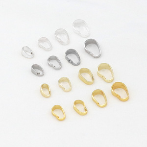 Cierre de joyería tipo semilla de melón 6x3mm 7x3.2mm 8x3.8mm 9x4mm chapado en cobre para la fabricación de collares y colgantes B89 - Product Image 1