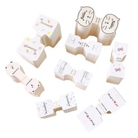 Impression de cartes personnalisées pliées en carton pour attaches à cheveux adultes et enfants