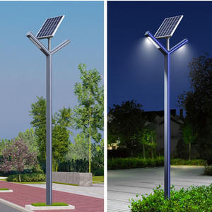 ไฟถนนโซลาร์เซลล์คุณภาพสูง 30w 60w 90w โครงอะลูมิเนียม ไฟสวนเสาสูง ไฟ LED ติดเสาสำหรับตกแต่งภูมิทัศน์ - Product Image 3