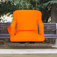 Sièges de stade chauffants Coussin Chaise de stade Chaise pliable pour gradins avec poches d'appui arrière pour accoudoirs