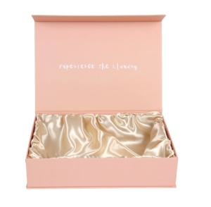 Nouvelles Boîtes Cadeaux en Carton Satiné PLD 2026 – Emballages Personnalisés pour Perruques, Pliables et Magnétiques, Rose - Product Image 2