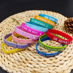 Pulseras de Silicona Religiosas al por Mayor, Pulseras de Goma con Citas Bíblicas, Pulseras de Goma Cristianas Coloridas e Inspiradoras para Hombres y Mujeres, Regalos - Product Image 1