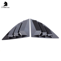 Ailerons de fenêtre arrière latéraux noir brillant, cache de ventilation de fenêtre, lot de 2 pièces, accessoires de style extérieur pour Toyota Supra A90 2019+