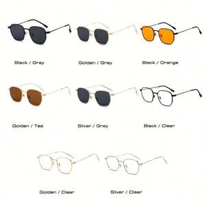 Gafas de Sol Cuadradas Vintage 2025 con Logotipo Personalizado, Anti Luz Azul, UV400, Marco Metálico, Estilo Punk, para Hombre y Mujer - Product Image 4