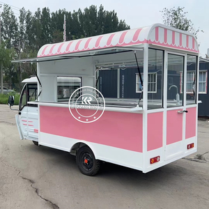 Tricycle alimentaire <span class=keywords><strong>électrique</strong></span>, chariot de nourriture mobile, chariot de nourriture de rue, chariot à café, chariot à glaces, chariot alimentaire à trois roues à vendre - Product Image 2