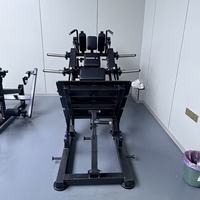 Machine à Squat Inclinée à 45 Degrés Power X Commercial, Charge par Plaques, Dossier Incliné, Acier Robuste, Équipement de Gymnastique pour les Jambes