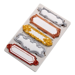 Molde de Silicona para Decoración de Pasteles y Fondant, con Forma Rectangular 3D, 5 Diseños Clásicos, Estilo Europeo y Americano, Retro, para Fotos - Product Image 6