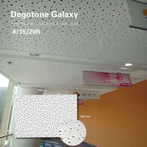 La plaque de plâtre 12x12mmperforated, plafond perforé carré de gypse couvre de tuiles 12mm d'épaisseur - Product Image 2