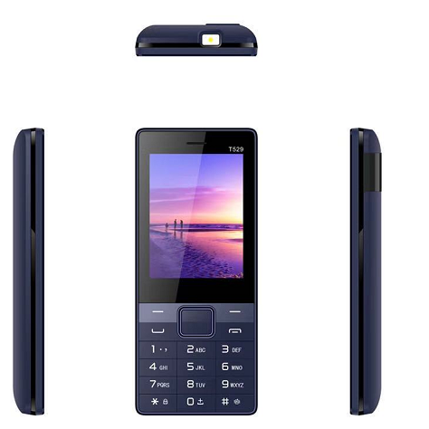 Hot Sale 2.8 Inch Button Cell Phone for Tecno T529 2G Dual Sim Card Bar Colorful Feature Phone with Multi-Language