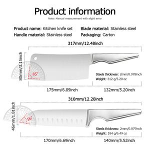 Juego de Cuchillos de Chef de Cinco Piezas, Acero Inoxidable, Coloridos, con Hojas Pulimentadas de 17.5 cm, Estilo Paja de Trigo, Color Rosa, Venta Caliente - Product Image 5