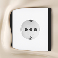 Enchufe de Pared WESA 16A, 1 Tomacorriente, Estándar Europeo Schuko, Diseño Moderno y Lujoso