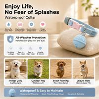 Traceur GPS intelligent étanche pour animaux de compagnie, anti-perte mondial, compatible iOS et Android, sans frais d'abonnement, moniteur de comportement pour chiens et chats