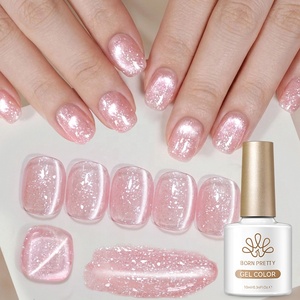 BORN PRETTY 10ml Vernis Gel Effet Œil de Chat Paillettes Métallisées Couleur Translucide Super Scintillant UV Gel Pailleté pour Ongles - Product Image 1
