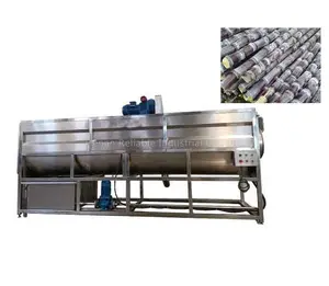 Máquina automática de limpieza de caña de azúcar, lavadora para hacer jugo de caña de azúcar súper limpio, 3000kg, una hora