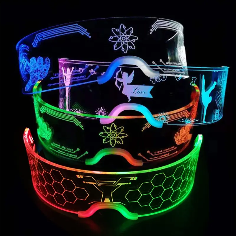 Multi Color Led Flashing Glasses Party Supply Funny Cool Led Technology Glasses