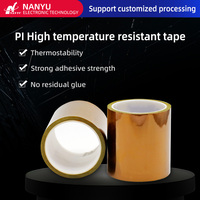 Film isolant en polyimide semi-transparent doré personnalisable, film de doigt en or, film de protection résistant aux hautes températures Pi