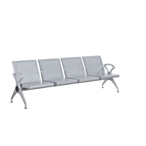 Silla de Espera para Hospital Ou He, de Acero Laminado en Frío, Plateada, con Reposabrazos - Product Image 4