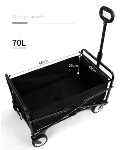 Yüksek kaliteli açık römork katlanır alüminyum balıkçılık plaj el market arabası plaj sepeti 4x4 vagon sepeti - Product Image 3