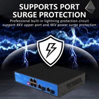 OEM/ODM-Netzwerk Ethernet-Glasfaser 2 Sfp 10/100/1000m Full Gigabit Managed 4 8 16 24 48 Port PoE-Switch für CCTV