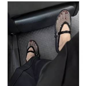 Ballerines en maille pour femmes Ballerines en résille Ballerines à boucle Chaussures de ballerines à bout rond pour les voyages en plein air - Product Image 3