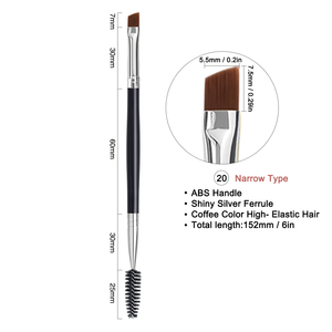 Vente en gros d'outils de maquillage pinceau de maquillage simple coloré pinceau à sourcils double face en <span class=keywords><strong>bois</strong></span> spoolies à double extrémité - Product Image 6