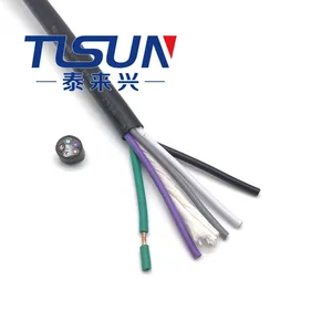 Kabel AWM PVC Khusus Terdaftar UL Ul2586 5x18AWG untuk Alat Mesin