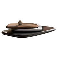 Table basse rotative de designer italien, moderne et minimaliste, au design créatif et de forme spéciale, pour salon