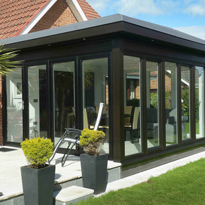 Véranda <span class=keywords><strong>solarium</strong></span> sur pied en aluminium verre trempé sunrooms maisons en verre - Product Image 1