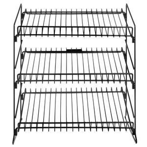 Fabricante de Mobiliario para Tiendas de Snacks, Estante de Alambre Metálico Cromado Plegable y Ligero para Mostrador de Supermercado - Product Image 4