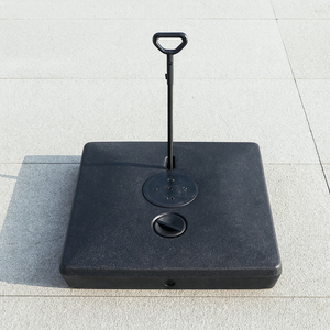 Nhiệm Vụ Nặng Nề HDPE Nước Đầy Ô Cơ Sở 360 Xoay Patio Dù Đứng 120Kg Thương Mại Ngoài Trời Cơ Sở Cho Khách Sạn Công Viên Sử Dụng - Product Image 1