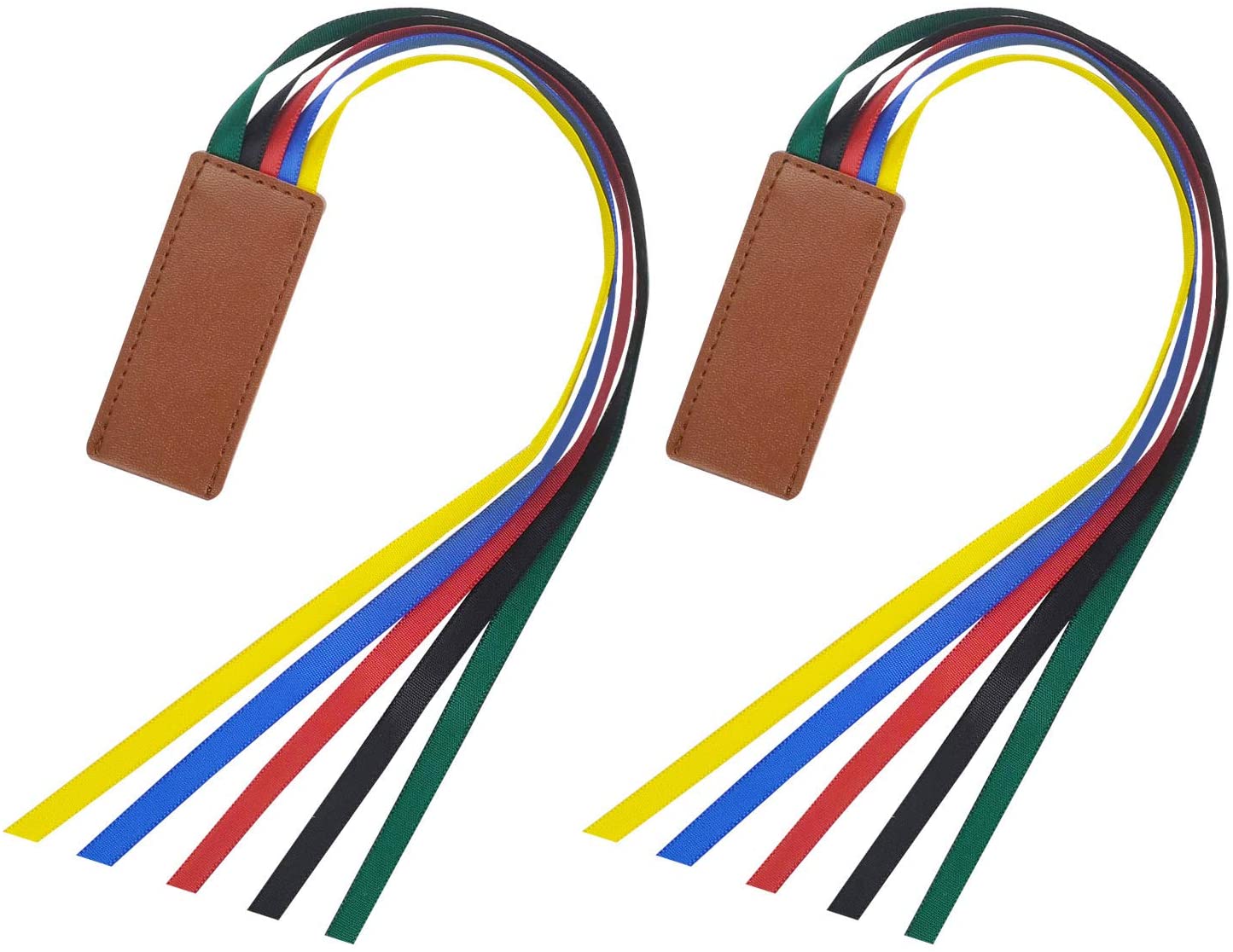 Пользовательская печатная сублимационная Закладка из искусственной кожи с кисточкой из шелковой ткани