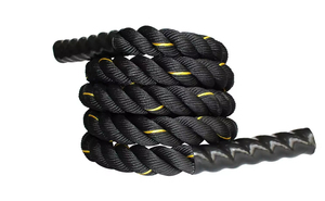 เชือกแบทเทิลโรปโพลีเอสเตอร์ รุ่น FP F01-Flypower Sports สำหรับทุกเพศ ขนาดเส้นผ่านศูนย์กลาง 25-50 มม. ความยาว 6-15 ม. ทนทานต่อการสึกหรอ เหมาะสำหรับการออกกำลังกาย - Product Image 4