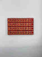Jeu de tuiles de mahjong américain en acrylique avec supports, dés, sac et nappe, pour 4 joueurs