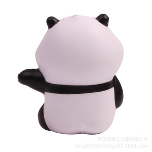 Cartoon Panda Sitting Pose Pu Foam Slow <b>Rebound</b> Fidget Toy For Kids 5-7 Years Unisex - Product Image 4