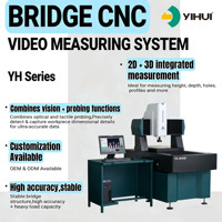 Machine de métrologie optique 3D de marque YIHUI, haute précision 3 µm, avec sonde Renishaw, sortie laser Keyence, prise en charge 1 an, export DXF/PDF
