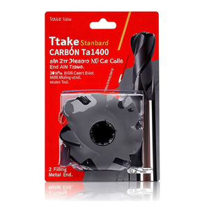 Fresa de metal duro Ttake Standard Ta1400 con recubrimiento Nano TiAlN, helicoidal de 30 grados, cortadora de ranuras cortas de 2 filos - Product Image 2