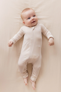 Nuevo diseño superventas <span class=keywords><strong>ropa</strong></span> de bebé 2 vías <span class=keywords><strong>marca</strong></span> cremallera YKK 0-3m bebé Footie pijamas Convertible Zippy una pieza - Product Image 5