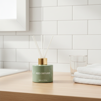 Diffuseur de parfum en verre opaque de 140 ml, parfum personnalisé, marque privée, ensemble d'aromathérapie pour hôtel, bureau, décoration de la maison