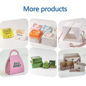 Venta caliente Take Away Baking Package Desayuno Papel Panadería Huevo Gota Sandwich Box con tapa - Product Image 5