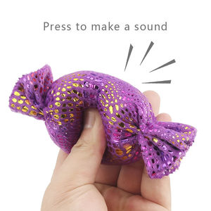 Juguete Ecológico para Perros de Algodón y Látex, Diseño de Caramelo Navideño, Multicolor, Pequeño, para Masticar - Product Image 2