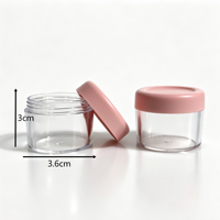 Ensemble de flacons de voyage en PET avec couvercle rose 15/100 ml, kit de contenants cosmétiques rechargeables avec entonnoir et pochette de rangement transparente à fermeture éclair
