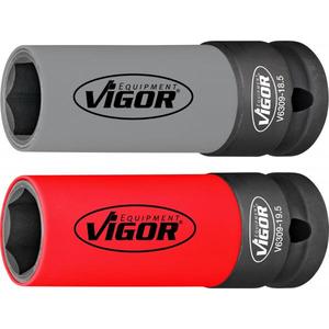 VIGOR - V6309 <b>Impact</b> <b>socket</b> set (2 pcs.) - EAN 4047728075534 <b>IMPACT</b> <b>SOCKETS</b> AND ACCESSORIES - Product Image 1