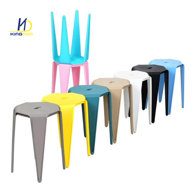 Modern Stackable Shower Camp Bathroom Foot Step Kitchen PP Plastic Chairs Storage Stool